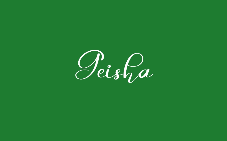 Geisha font big