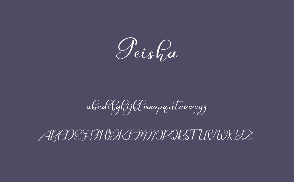 Geisha font