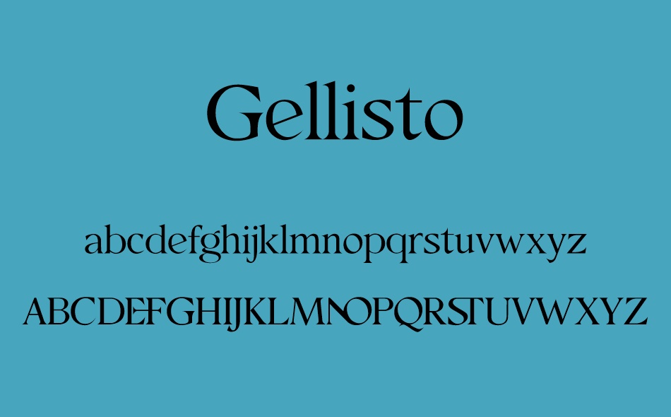 Gellisto font