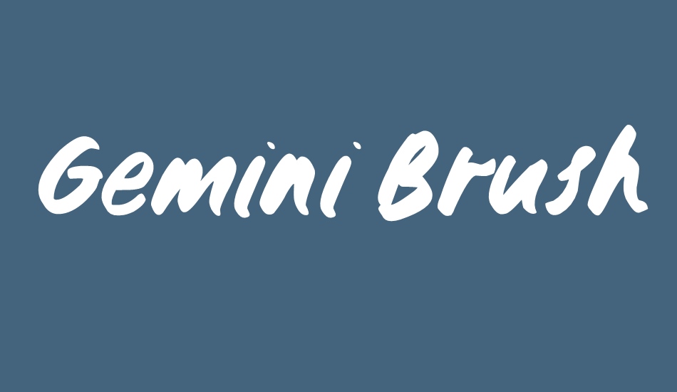 Gemini Brush font big