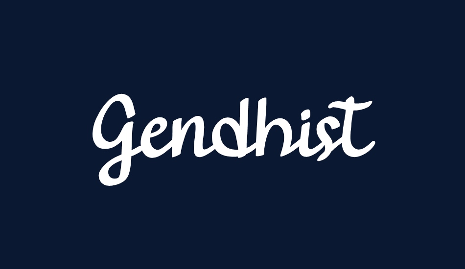 Gendhist Demo font big