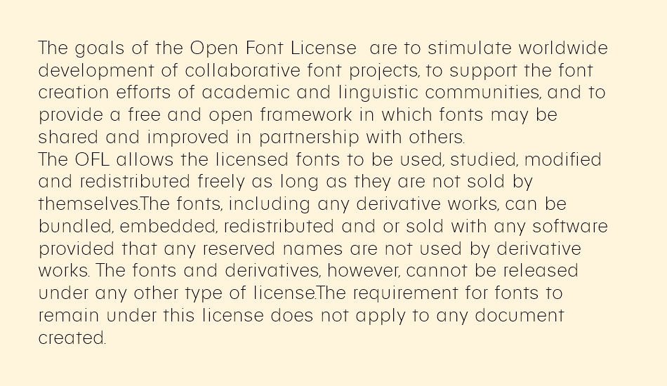 Genera Alt Light font 1