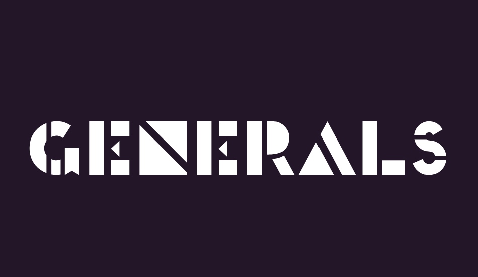 Generals font big