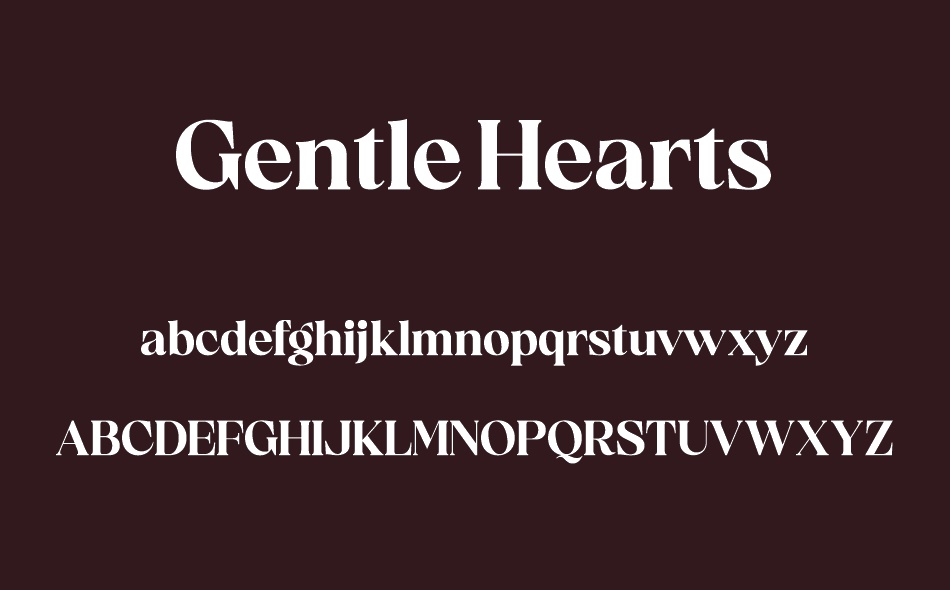 Gentle Hearts font