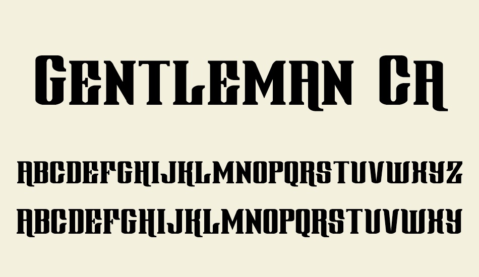 Gentleman Caller font
