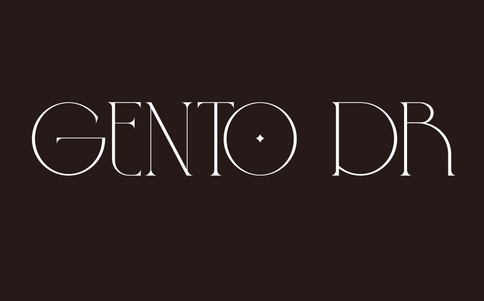 Gento Dream font big