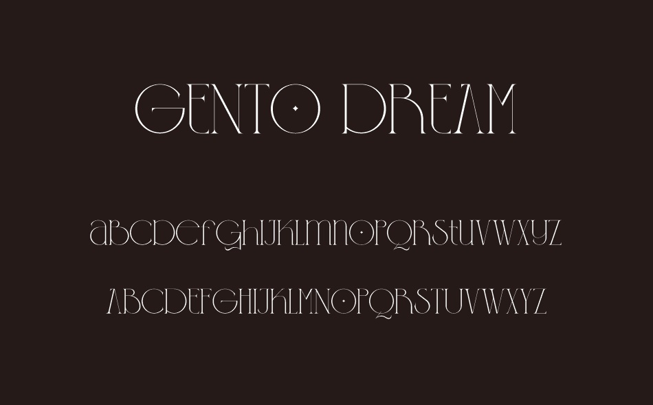 Gento Dream font