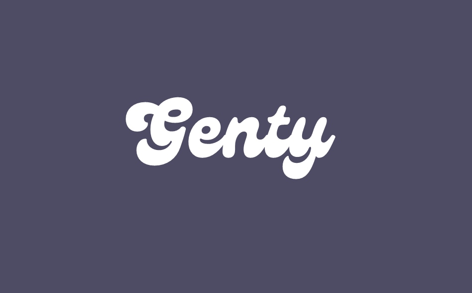 Genty font big