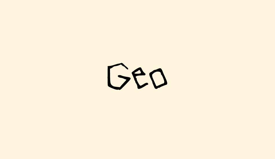 Geo font big