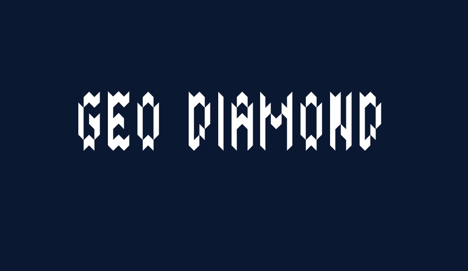 GEO DIAMOND font big