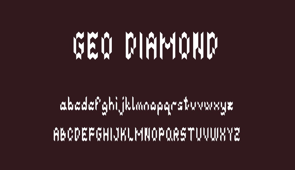 GEO DIAMOND font