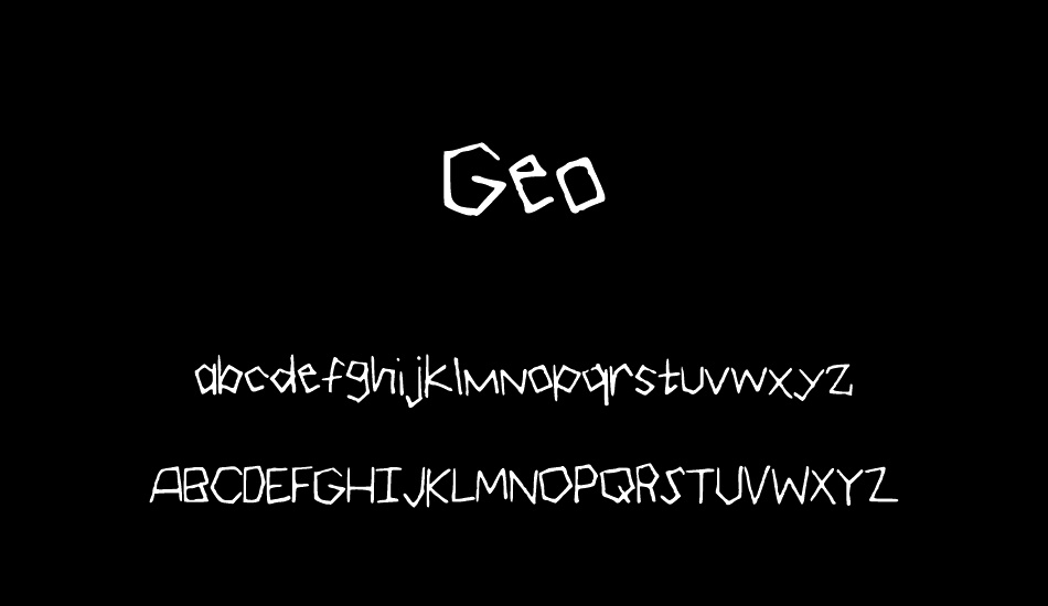 Geo font
