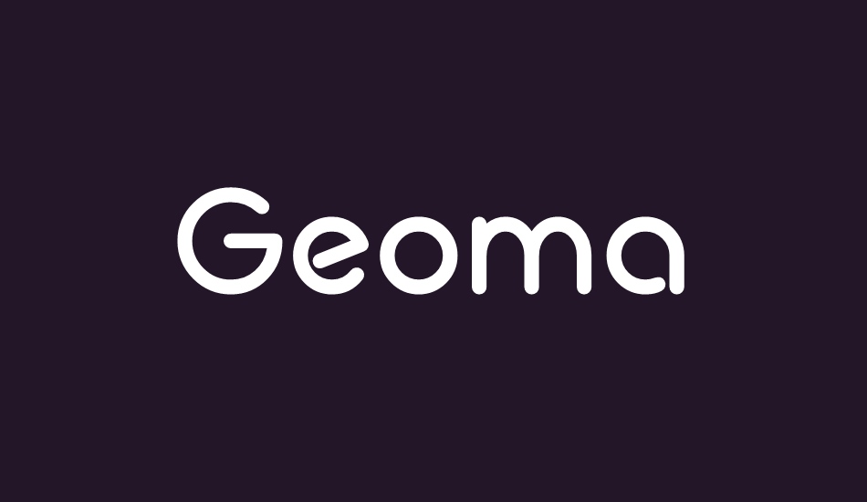 Geoma Regular Demo font big