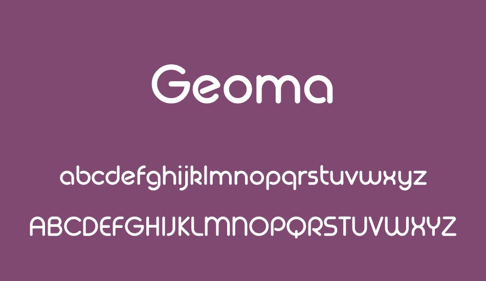 Geoma Regular Demo font