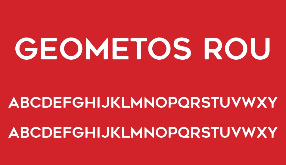 Geometos Rounded font