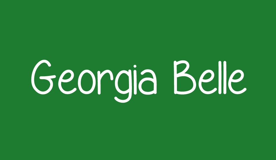 Georgia Belle font big