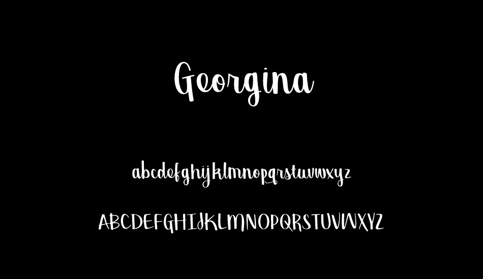 Georgina font