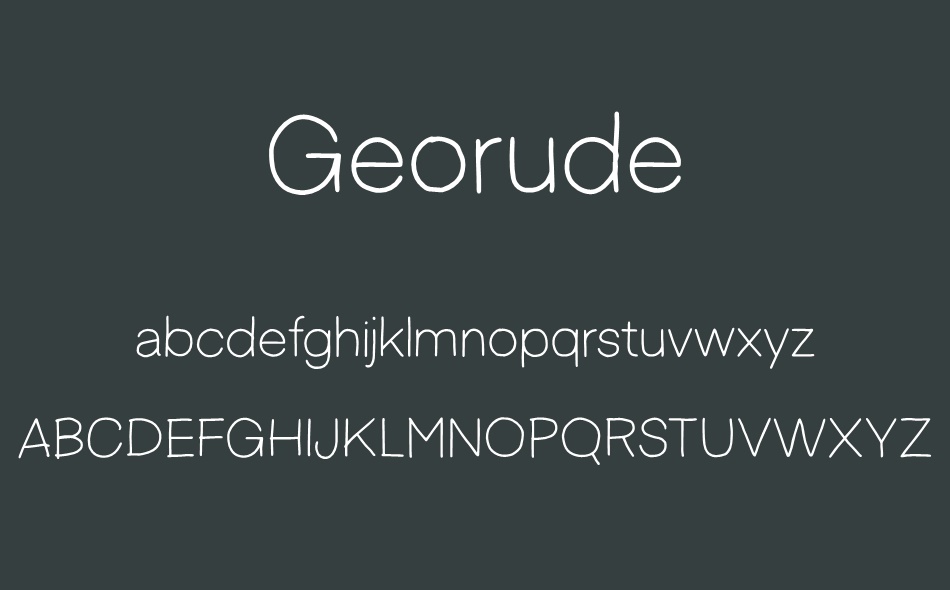 Georude font