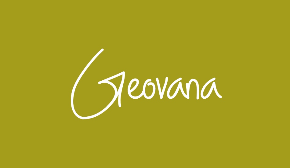 Geovana font big