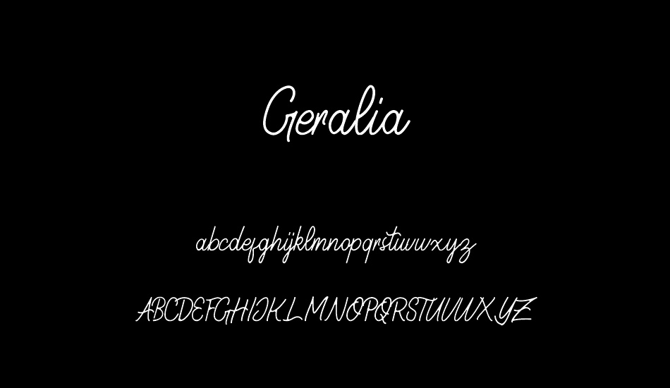 Geralia DEMO font