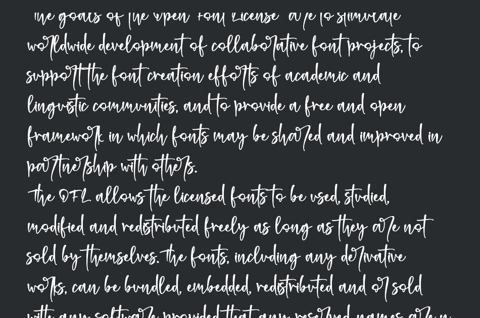 Gerallydine font 1