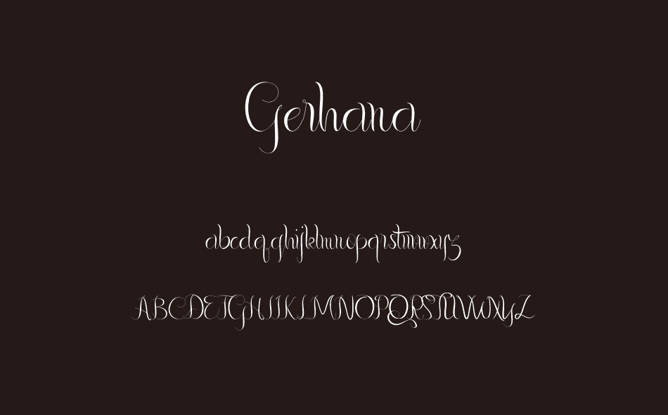 Gerhana font