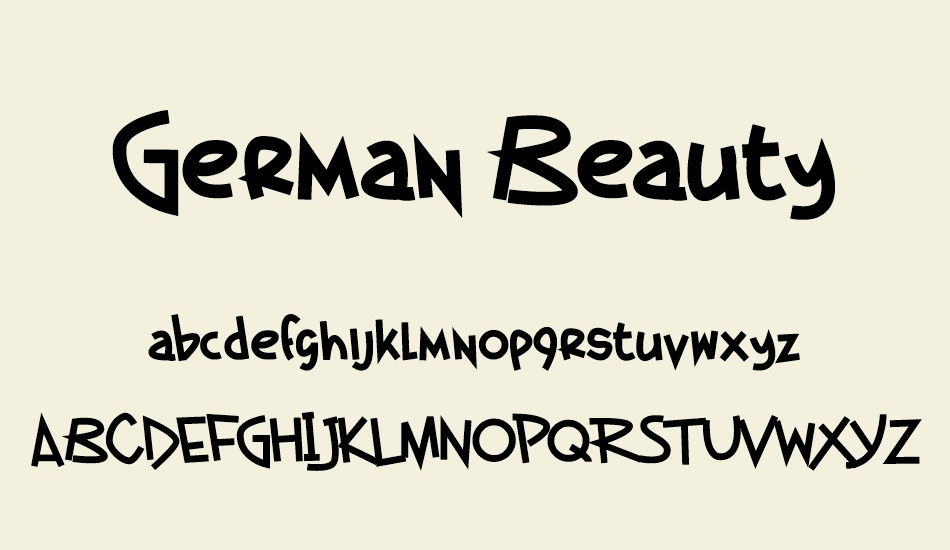 German Beauty font