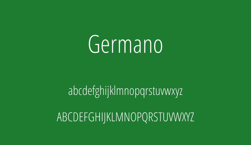 Germano font