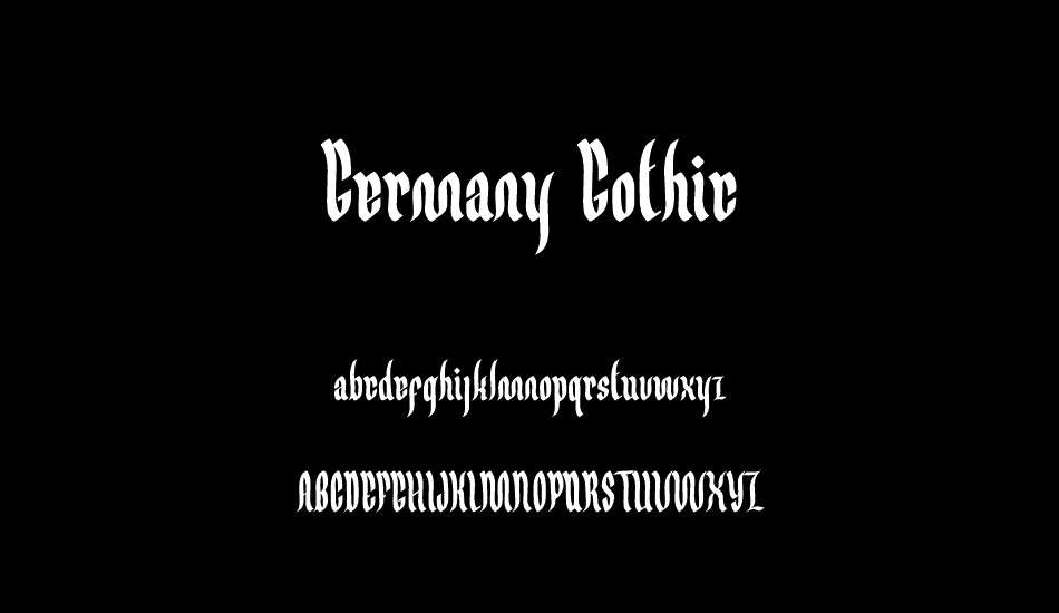 Germany Gothic font