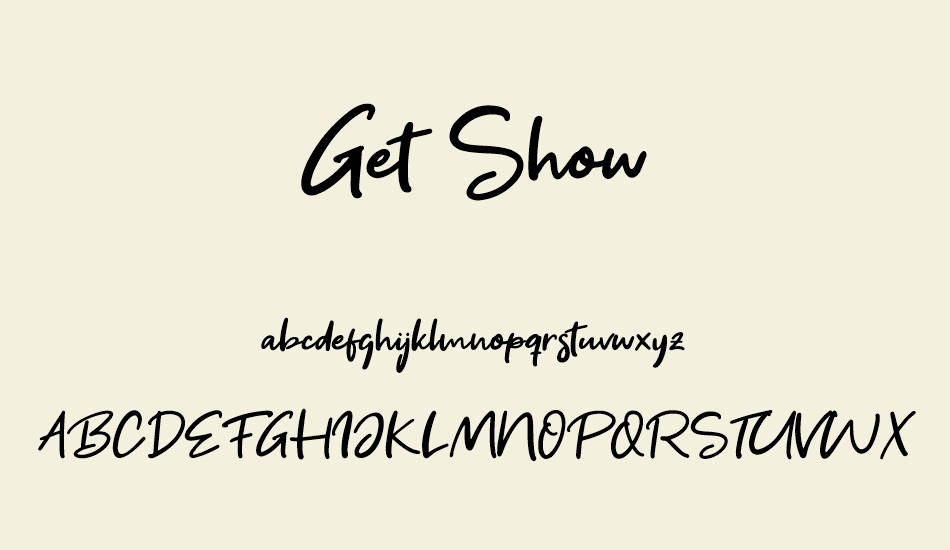 Get Show font