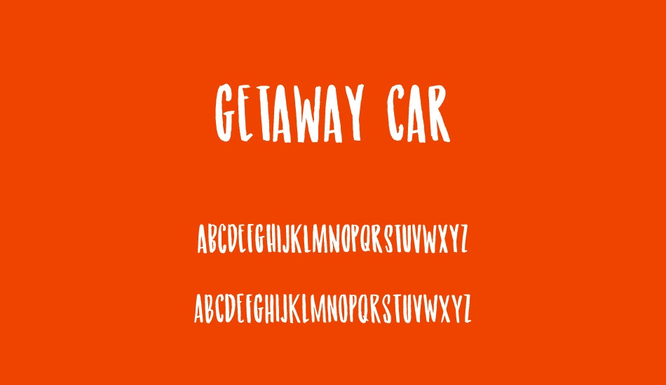Getaway Car DEMO font