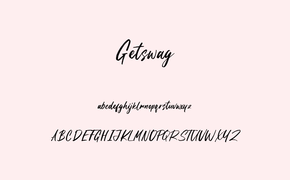 Getswag font