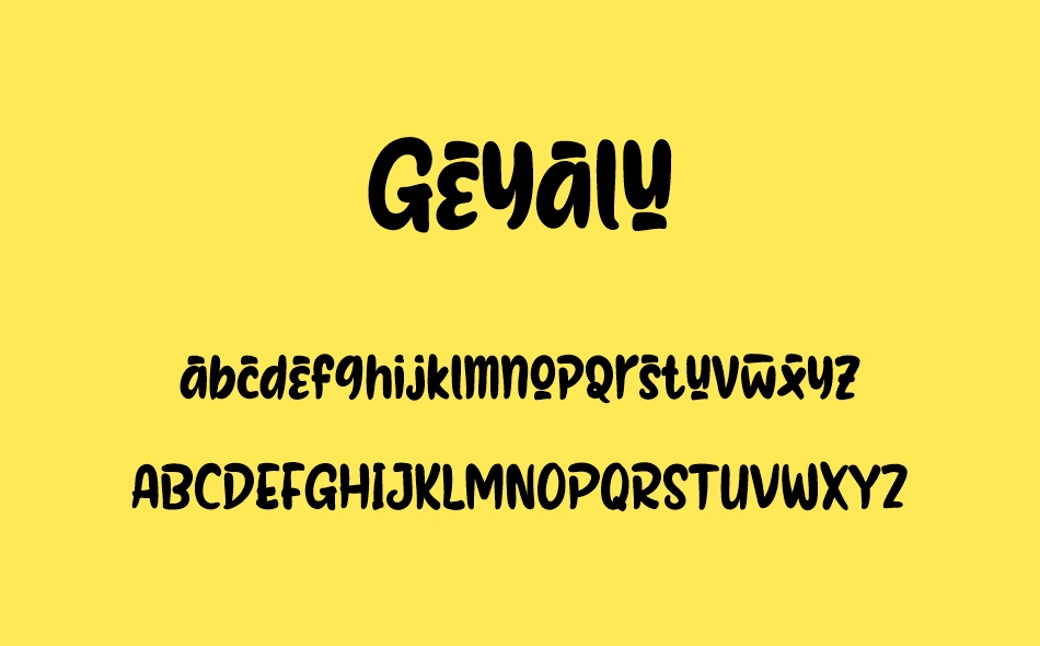 Geyalu font