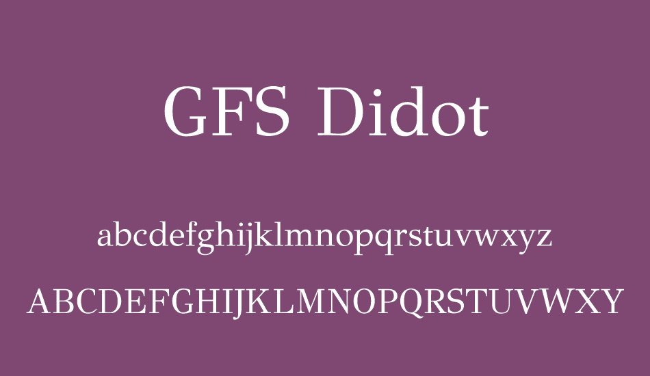 gfs-didot font