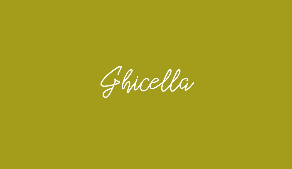 Ghicella font big