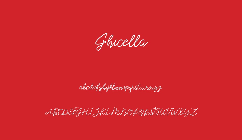 Ghicella font