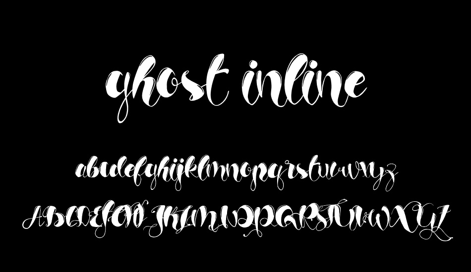 ghost inline font