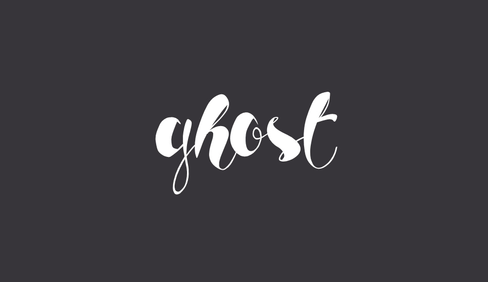 ghost regular font big