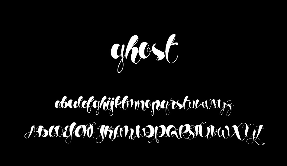 ghost regular font