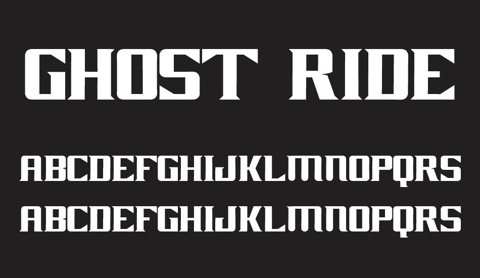 GHOST RIDER MOVIE font