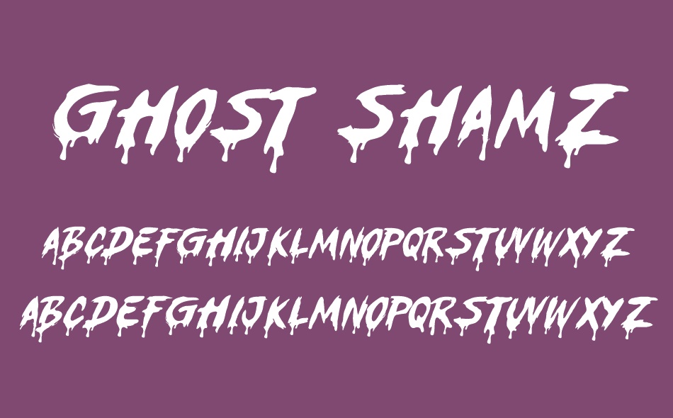 Ghost Shamz font