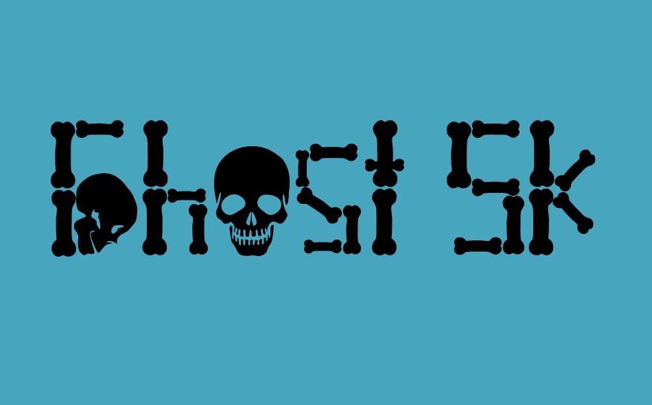 Ghost Skeleton font big