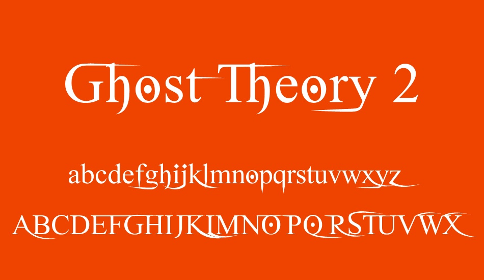 Ghost Theory 2 font