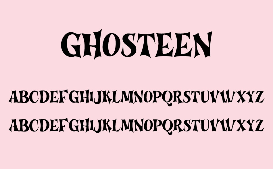 Ghosteen font
