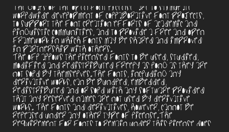 Ghostginger font 1