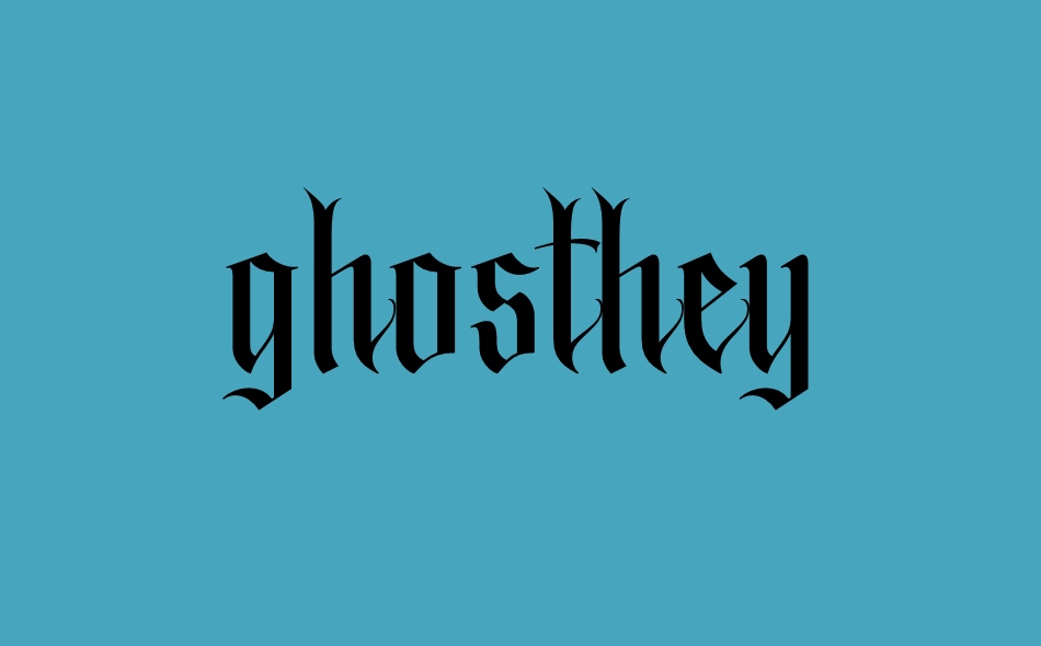 Ghosthey font big