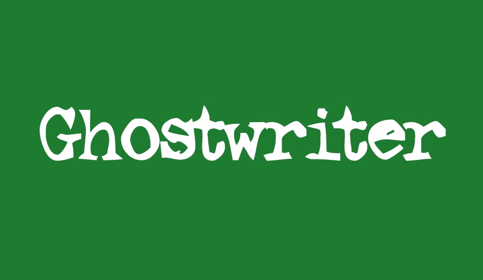 Ghostwriter font big
