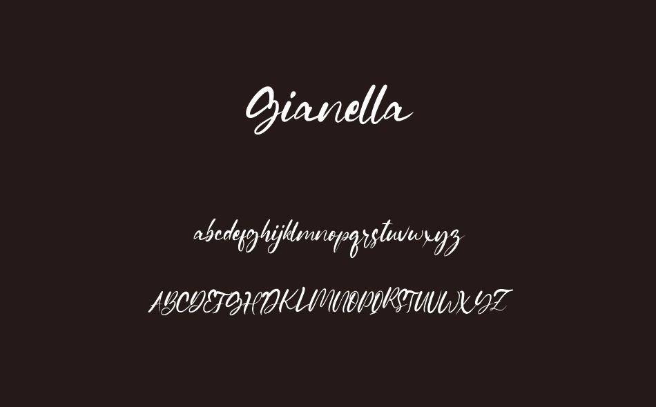 Gianella font