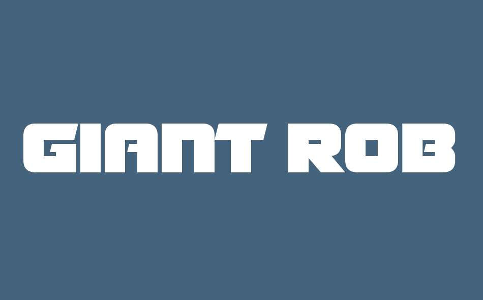 Giant Robots font big