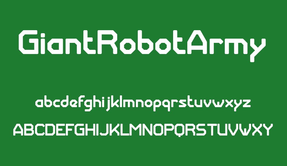 GiantRobotArmy Med font